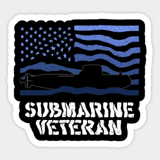 Submarine veteran USA American hero veterans day Sticker